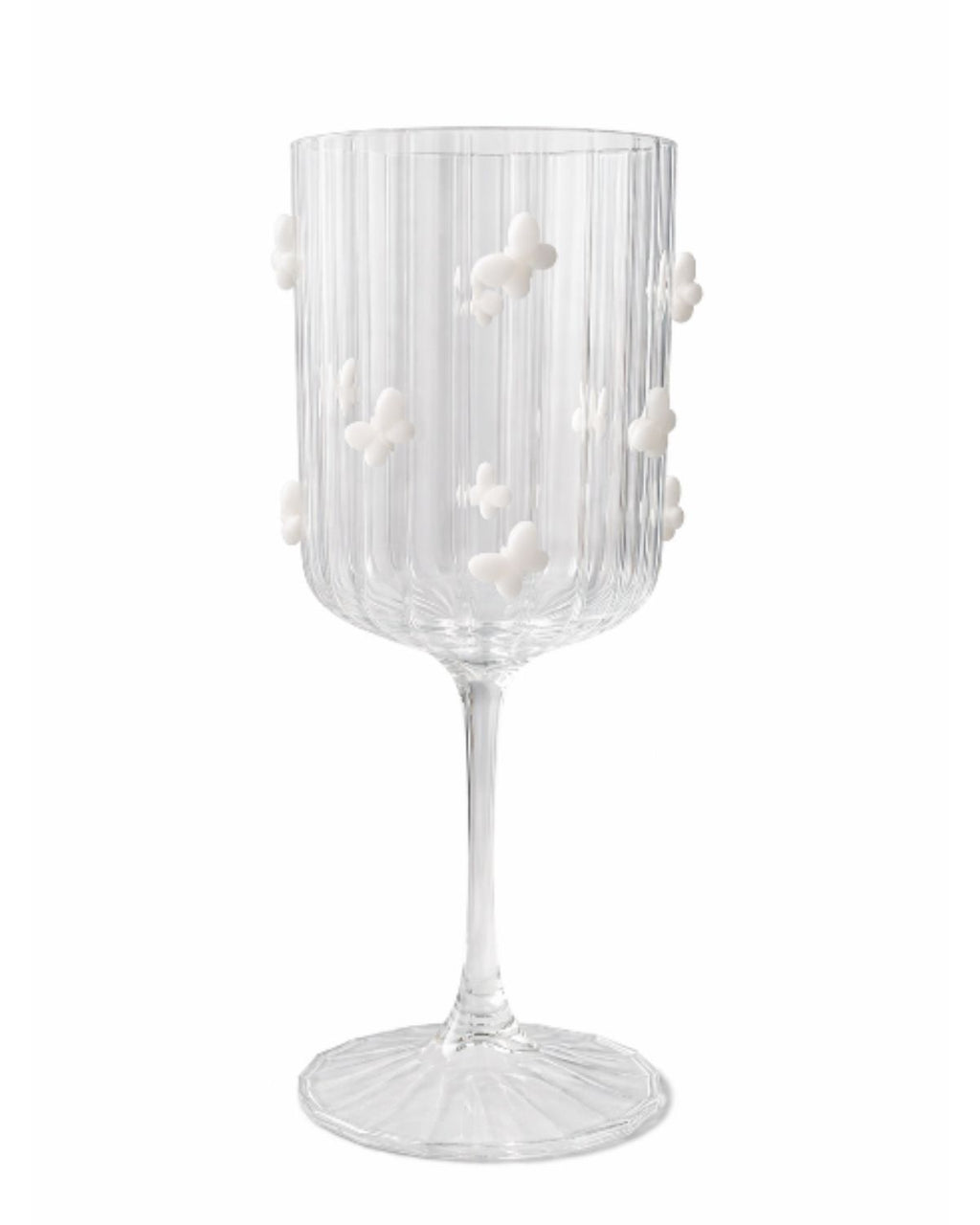 Copo Taça com Borboletas