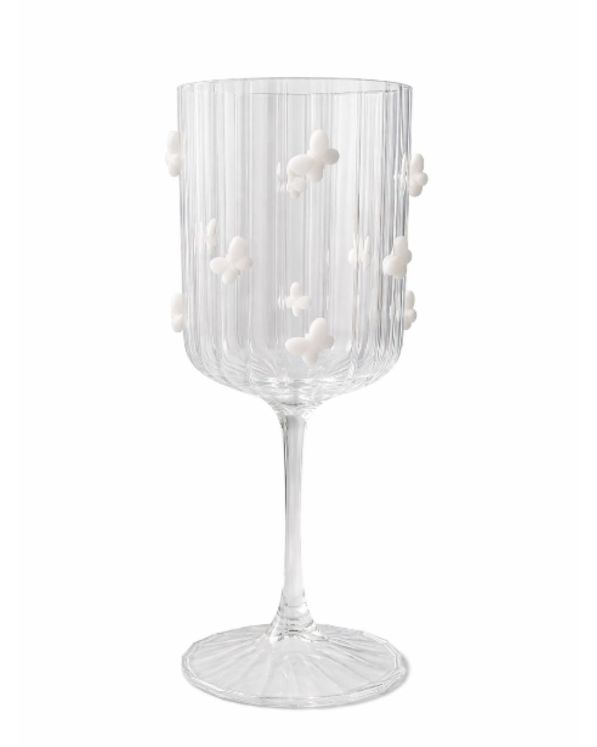 Copo Taça com Borboletas